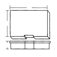 Compartment Case, Plastic, 15-1/2" W x 11-3/4" D x 2-1/2" H, Grey CB498 | King Materials Handling
