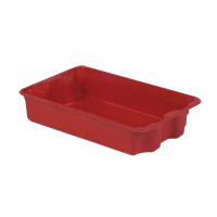 Stack-N-Nest<sup>®</sup> Plexton Containers, 14.8" W x 24.3" D x 5.1" H, Red CD184 | King Materials Handling