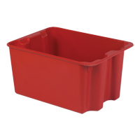 Stack-N-Nest<sup>®</sup> Plexton Containers, 19.9" W x 27.5" D x 14" H, Red CD188 | King Materials Handling
