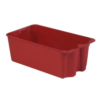 Stack-N-Nest<sup>®</sup> Plexton Containers, 16.9" W x 30.6" D x 11.1" H, Red CD190 | King Materials Handling