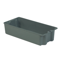Stack-N-Nest<sup>®</sup> Plexton Containers, 13.8" W x 29.6" D x 7" H, Grey CD203 | King Materials Handling