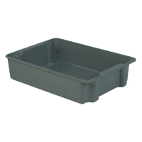 Stack-N-Nest<sup>®</sup> Plexton Containers, 24" W x 34.1" D x 8.1" H, Grey CD205 | King Materials Handling