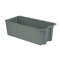 Stack-N-Nest<sup>®</sup> Plexton Containers, 20.1" W x 42.5" D x 14.1" H, Grey CD206 | King Materials Handling