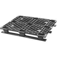 Stackable Plastic Pallet, 4-Way Entry, 48" L x 40" W x 5-3/5" H CG031 | King Materials Handling