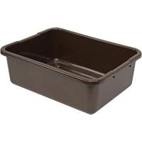 All-Purpose Ribbed-Bottom Storage Tub, 7" H x 15" D x 21" L, Plastic, Brown CG216 | King Materials Handling