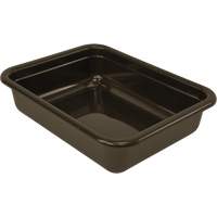 All-Purpose Flat-Bottom Storage Tub, 5" H x 17" D x 22" L, Plastic, Brown CG222 | King Materials Handling
