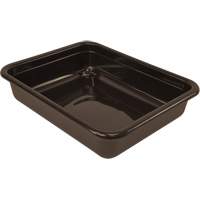 All-Purpose Flat-Bottom Storage Tub, 5" H x 15" D x 20" L, Plastic, Brown CG228 | King Materials Handling