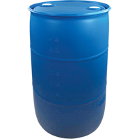 Polyethylene Drums, 55 US gal (45 imp. gal.), Closed Top, Blue DC529 | King Materials Handling