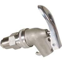Manual Drum Faucet, Stainless Steel, 3/4" NPT DC772 | King Materials Handling