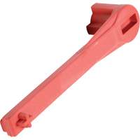 Single Ended Specialty Bung Nut Wrench, 1-1/4" Opening, 8" Handle, Non-Sparking Nylon DC791 | King Materials Handling