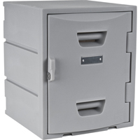 Locker, 15" x 15" x 18", Grey, Assembled FC689 | King Materials Handling