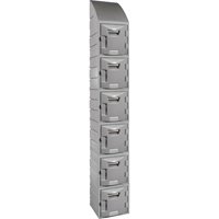 Locker, 12" x 15" x 12", Grey, Assembled FH725 | King Materials Handling