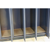 Locker Base Insert, Fits Locker Size 10" x 18", Dark Grey, Plastic FL662 | King Materials Handling