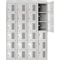 Assembled Clean Line™ Perforated Economy Lockers FL355 | King Materials Handling