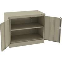 Standard Desk-High Cabinet, Steel, 30" H x 36" W x 18" D, Beige FL776 | King Materials Handling