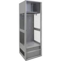 Gear Locker, Steel, 24" W x 24" D x 72" H, Grey FN468 | King Materials Handling