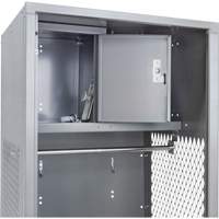 Gear Locker, Steel, 24" W x 24" D x 72" H, Grey FN468 | King Materials Handling