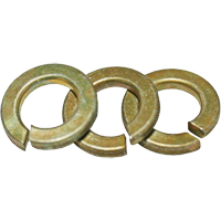 Split Lock Washer, 3/4", Yellow Zinc GE239 | King Materials Handling