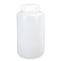 Wide-Mouth Bottles, Round, 1/2 gal., Plastic HB037 | King Materials Handling