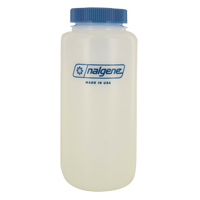 Wide-Mouth Bottles, Round, 32 oz., Plastic HC679 | King Materials Handling