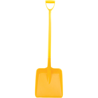 D-Grip Food Shovel, 13" x 12" Blade, 41" Length, Plastic, Yellow JB864 | King Materials Handling