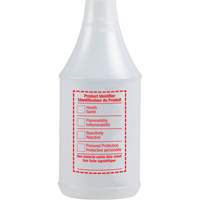 Round Spray Bottle with WHMIS Label, 24 oz. JN108 | King Materials Handling