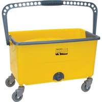 Microfibre Mop Bucket & Wringer, Strainer, 11 US Gal. (44 Quart), Yellow JN501 | King Materials Handling