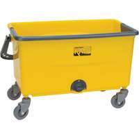 Microfibre Mop Bucket & Wringer, Strainer, 11 US Gal. (44 Quart), Yellow JN501 | King Materials Handling