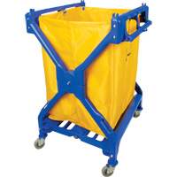 Laundry Cart, Plastic, 25-3/8" W x 25" D x 38-1/2" H, 33 lbs. Capacity JN503 | King Materials Handling