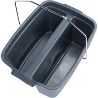 Dual Compartment Bucket, 4.75 US Gal. (19 qt.) Capacity, Grey JN504 | King Materials Handling