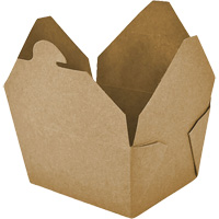 Kraft Take Out Food Containers, Corrugated, Recantgular JP919 | King Materials Handling