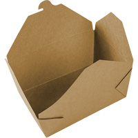 Kraft Take Out Food Containers, Corrugated, Recantgular JP922 | King Materials Handling