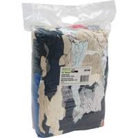 Recycled Material Wiping Rags, Fleece, Mix Colours, 10 lbs. JQ108 | King Materials Handling