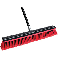 Squeegee Broom with Handle, 24", Medium, PVC Bristles JQ120 | King Materials Handling