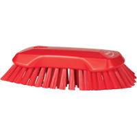 Hand Brush, Extra Stiff Bristles, 9-1/10" Long, Red JQ127 | King Materials Handling