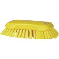 Hand Brush, Extra Stiff Bristles, 9-1/10" Long, Yellow JQ129 | King Materials Handling