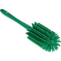 Medium Brush with Handle, Stiff Bristles, 17" Long, Green JQ183 | King Materials Handling