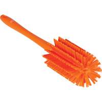 Medium Brush with Handle, Stiff Bristles, 17" Long, Orange JQ188 | King Materials Handling
