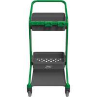 HyGo Mobile Cleaning Station, 30.7" x 20.9" x 40.6", Plastic/Stainless Steel, Green JQ263 | King Materials Handling
