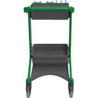 HyGo Mobile Cleaning Station, 30.7" x 20.9" x 40.6", Plastic/Stainless Steel, Green JQ263 | King Materials Handling
