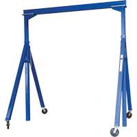 Adjustable Steel Gantry Crane, 10' L, 2000 lbs. (1 tons) Capacity LW302 | King Materials Handling