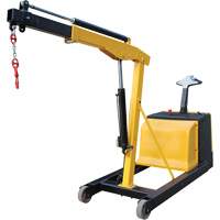 Electric Powered Floor Crane, 8.8' Lift, 1500 lbs. (0.75 tons), 44-1/4" Arm, 62-1/4" H LW306 | King Materials Handling