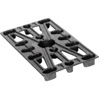 Plastic Pallets, 4-Way Entry, 24" L x 12" W x 1-1/2" H MA373 | King Materials Handling