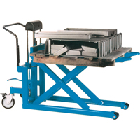 Hydraulic Skid Scissor Lift/Table, 42-1/2" L x 27" W, Steel, 2200 lbs. Capacity MA447 | King Materials Handling