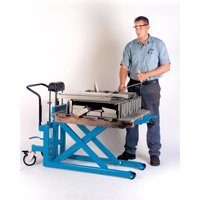 Hydraulic Skid Scissor Lift/Table, 42-1/2" L x 20-1/2" W, Steel, 1000 lbs. Capacity MK792 | King Materials Handling