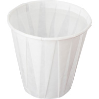 Pleated Cup, Paper, 5 oz., White MMT414 | King Materials Handling