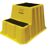 Nestable Industrial Step Stools, 2 Steps, 32-3/4" x 25-3/4" x 20-1/2" High MN658 | King Materials Handling