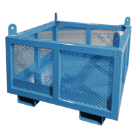Material Handling Basket, 24" H x 48" W x 48" D, 1000 lbs. Capacity MN664 | King Materials Handling
