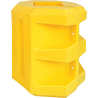 Short Column Protector, 6" x 6" Inside Opening, 24" L x 24" W x 24" H, Yellow MO040 | King Materials Handling