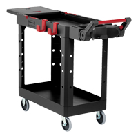 Heavy-Duty Adaptable Utility Cart, 2 Tiers, 17-3/4" x 36" x 46-1/5", 500 lbs. Capacity MO794 | King Materials Handling